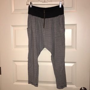 WOMENS DROP CROTCH COTTON PANTS SZ S